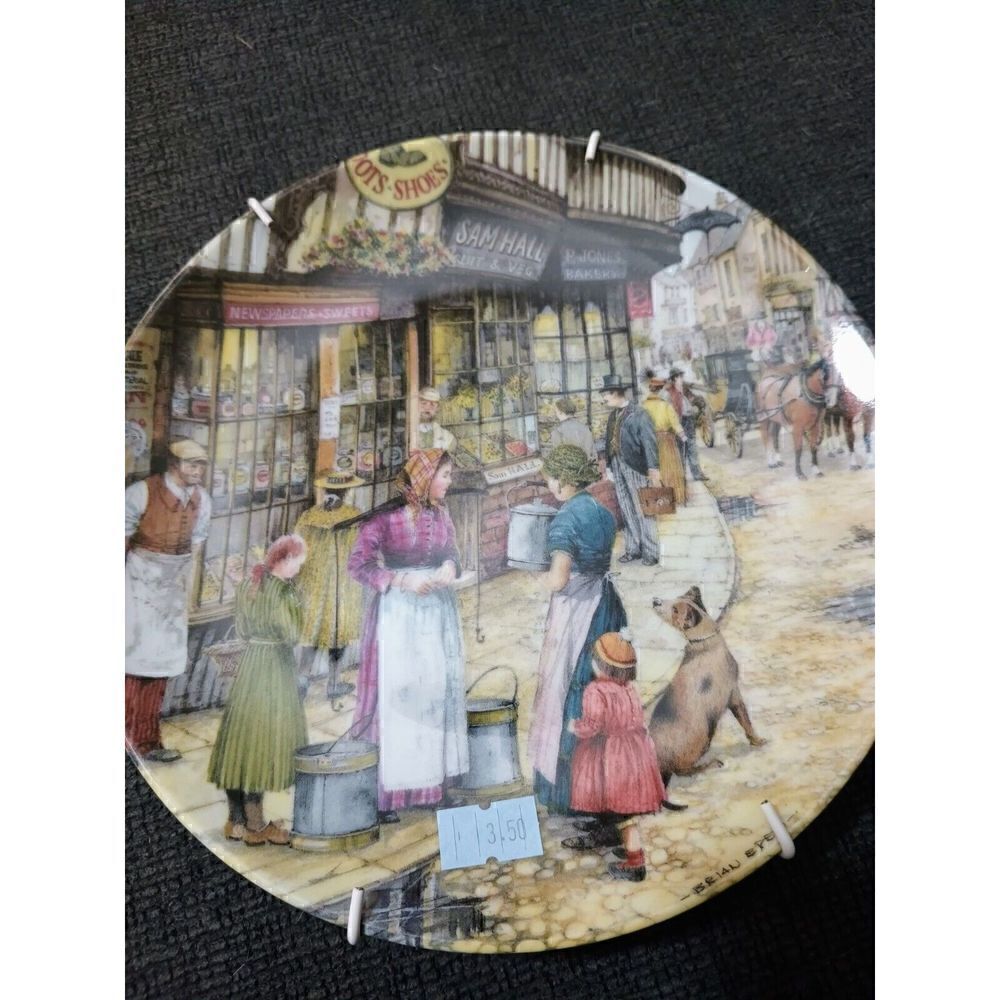 Vintage Davenport Pottery 1991 Limited Edition The Match Seller Collectors Plate